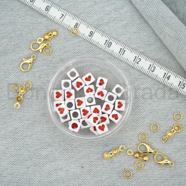 6 mm Kırmızı Zar Kalp
