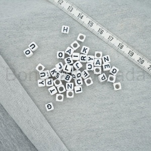 6 mm Beyaz Zar Harf - ( 5 Gr Yaklaşık 30 adet)