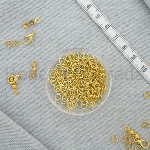 6 mm SERT Bileklik, Kolye Halkası - PRİNÇ