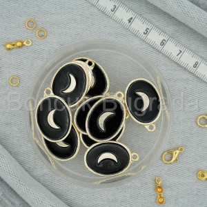 Tek Kulplu Kolye Bileklik Ucu - Ay