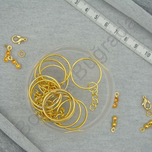 25 mm Zincirli Anahtarlık Halkası