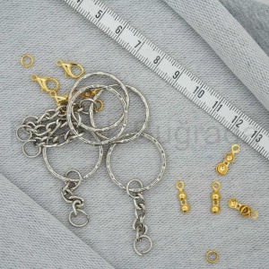25 mm Zincirli Anahtarlık Halkası
