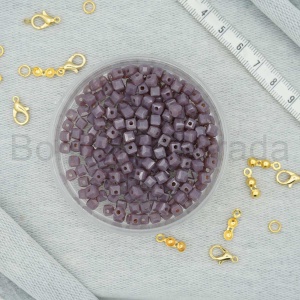 4 mm Kare Kristal Boncuk 