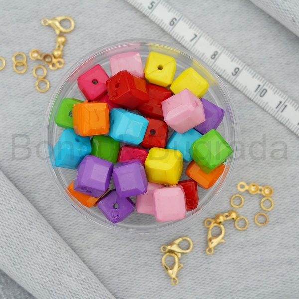 Plastik Renkli Boncuk
