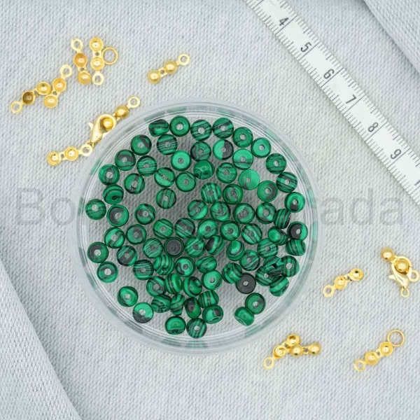 6 mm Rondela Kesim Malakit Taşı