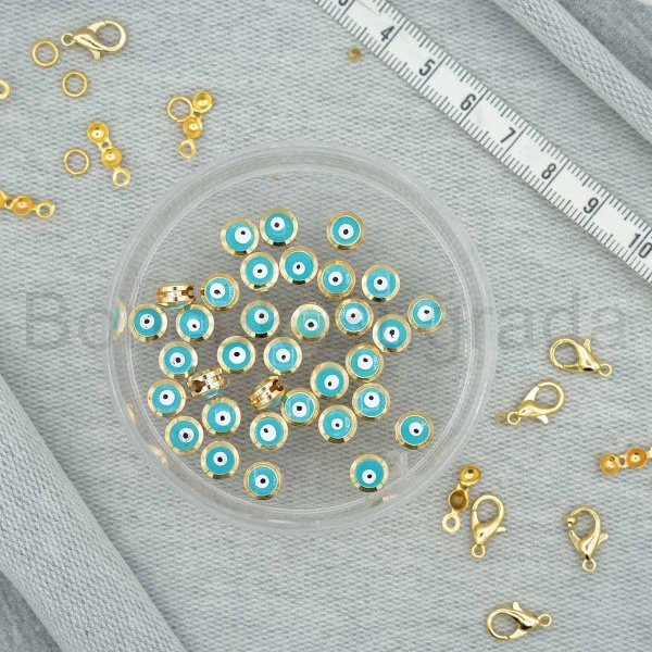 8 mm Kanallı Nazar Boncuğu 