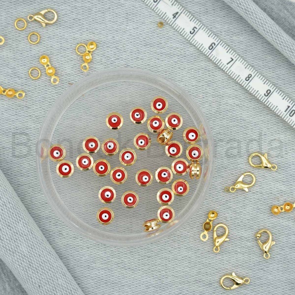 8 mm Kanallı Nazar Boncuğu 