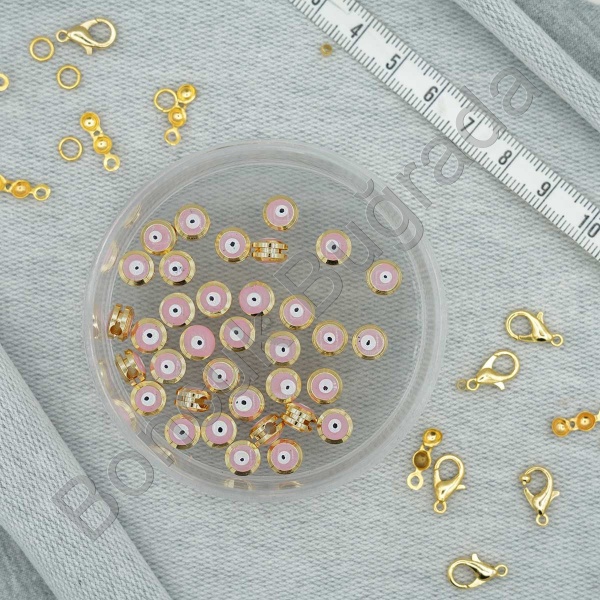8 mm Kanallı Nazar Boncuğu 