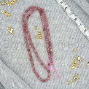 3 mm Fasetli Pembe Turmalin Taşı