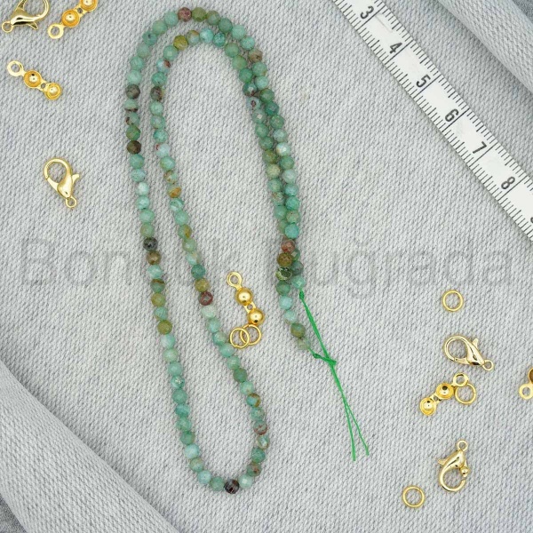 3 mm Fasetli Amazonit Taşı