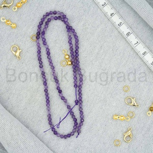 3 mm Fasetli Ametist Taşı