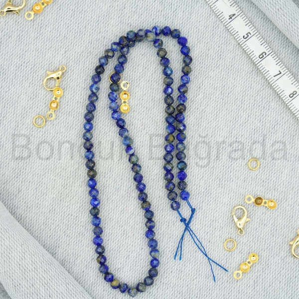 4 mm Fasetli Lapis Lazuli Taşı