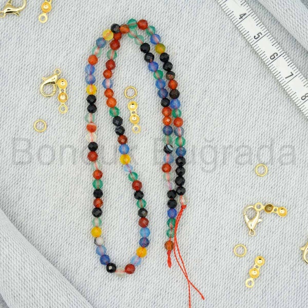 4 mm Fasetli Akik Taşı