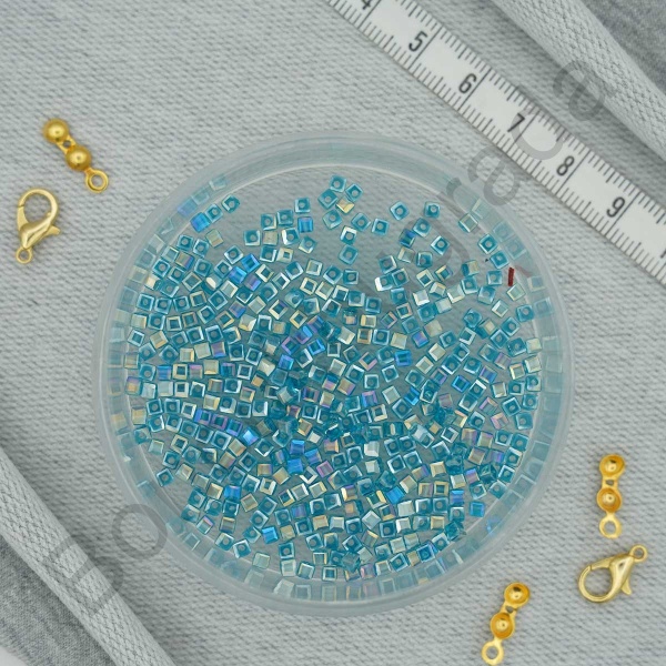3 mm Kare Kristal Boncuk 