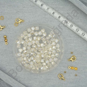 6 mm Piramit Kristal Boncuk 