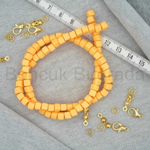 4.5 mm Küp Fimo Boncuk