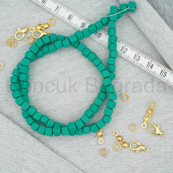 4.5 mm Küp Fimo Boncuk