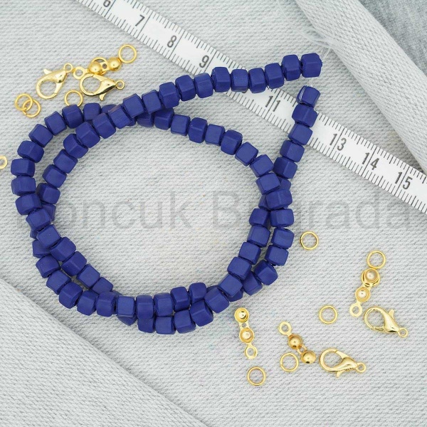 4.5 mm Küp Fimo Boncuk