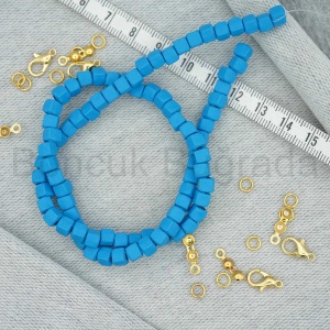 4.5 mm Küp Fimo Boncuk