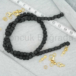 4.5 mm Küp Fimo Boncuk