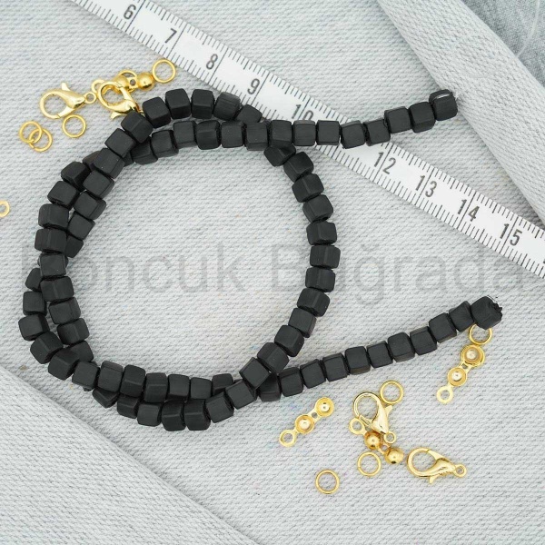 4.5 mm Küp Fimo Boncuk