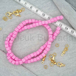 4.5 mm Küp Fimo Boncuk
