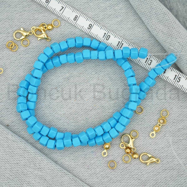 4.5 mm Küp Fimo Boncuk