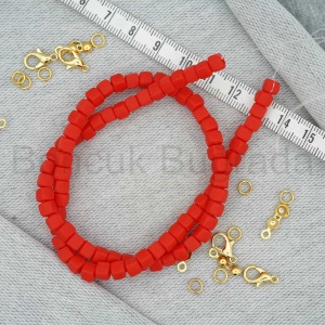 4.5 mm Küp Fimo Boncuk