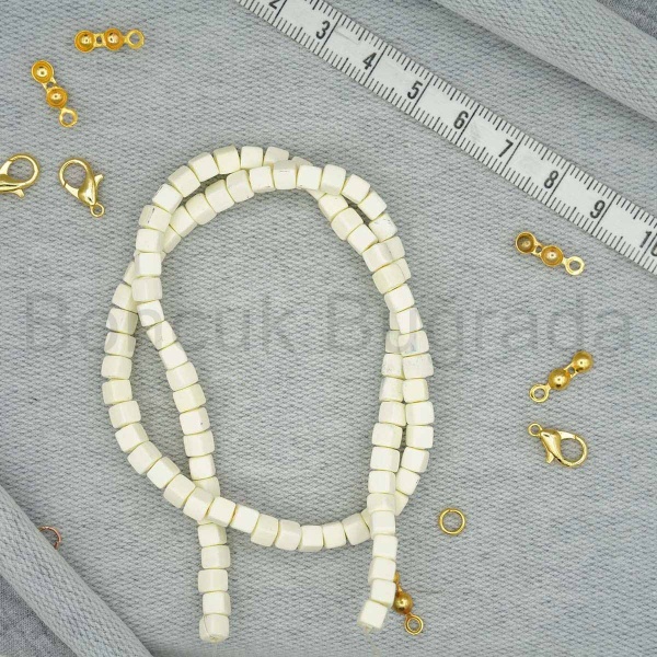 4.5 mm Küp Fimo Boncuk