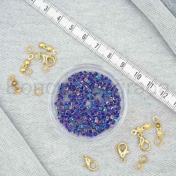 3 mm Kare Kristal Boncuk 