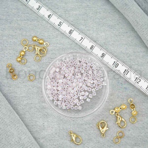 3 mm Kare Kristal Boncuk 