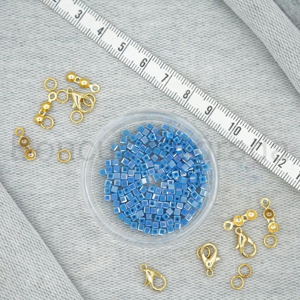3 mm Kare Kristal Boncuk 