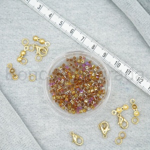 3 mm Kare Kristal Boncuk 