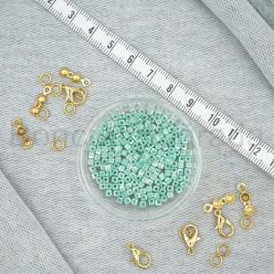 3 mm Kare Kristal Boncuk 