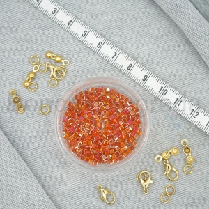 3 mm Kare Kristal Boncuk 
