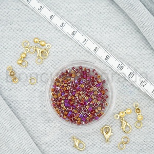 3 mm Kare Kristal Boncuk 
