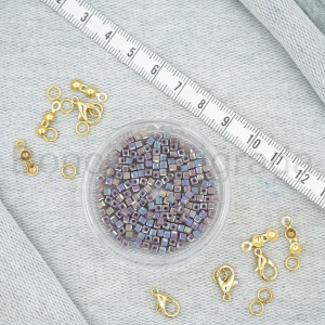 3 mm Kare Kristal Boncuk 