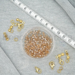 3 mm Kare Kristal Boncuk 