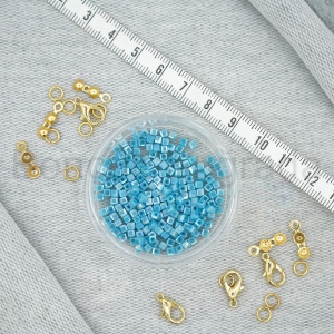 3 mm Kare Kristal Boncuk 