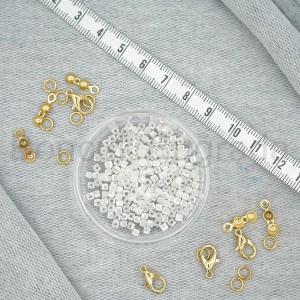 3 mm Kare Kristal Boncuk 