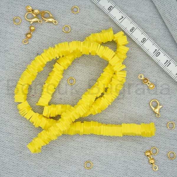 6 mm KARE Fimo Boncuk