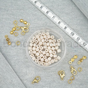 4 mm Kare Kristal Boncuk 