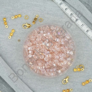 4 mm Kare Kristal Boncuk 