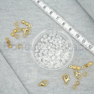 4 mm Piramit Kristal Boncuk 