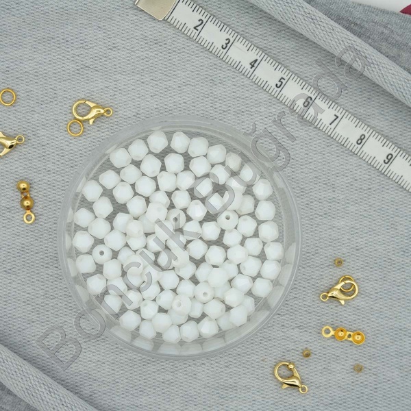 6 mm Piramit Kristal Boncuk 