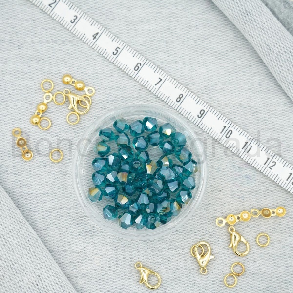 6 mm Piramit Kristal Boncuk 