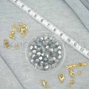 6 mm Piramit Kristal Boncuk 
