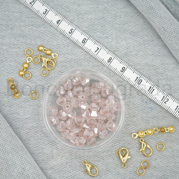 6 mm Piramit Kristal Boncuk 