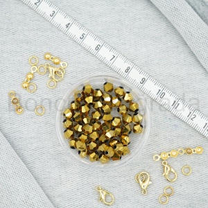 6 mm Piramit Kristal Boncuk 