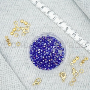 3 mm Piramit Kristal Boncuk 